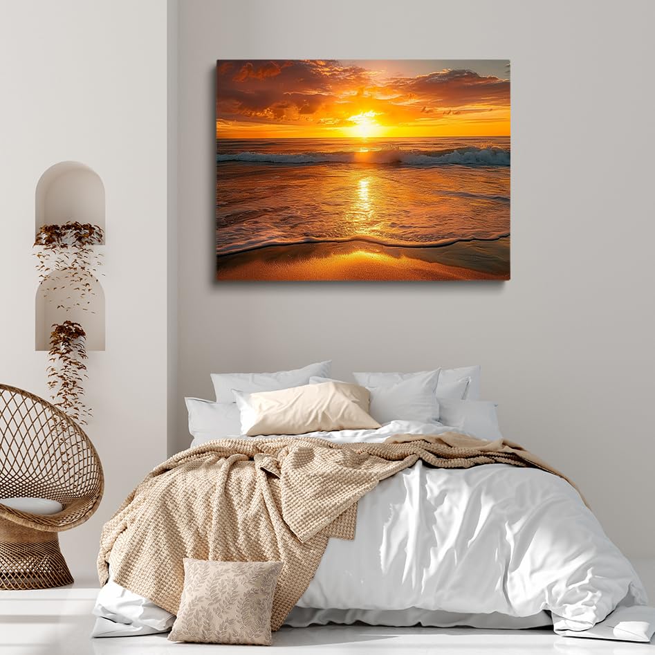 Amazon.com: Generic Ocean Sunrise Wall Decorated Tropical Sea View